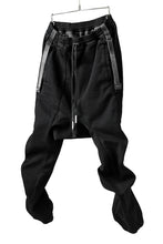 Load image into Gallery viewer, BORIS BIDJAN SABERI LOW CROTCH PANTS / RESIN DYED "P28.4-F1603K" (BLACK)