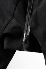 Load image into Gallery viewer, BORIS BIDJAN SABERI LOW CROTCH PANTS / RESIN DYED "P28.4-F1603K" (BLACK)