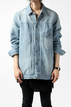 画像をギャラリービューアに読み込む, ISAMU KATAYAMA BACKLASH LOOSEY JEAN JACKET / COTTON LINEN DENIM (INDIGO)