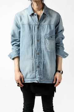 画像をギャラリービューアに読み込む, ISAMU KATAYAMA BACKLASH LOOSEY JEAN JACKET / COTTON LINEN DENIM (INDIGO)