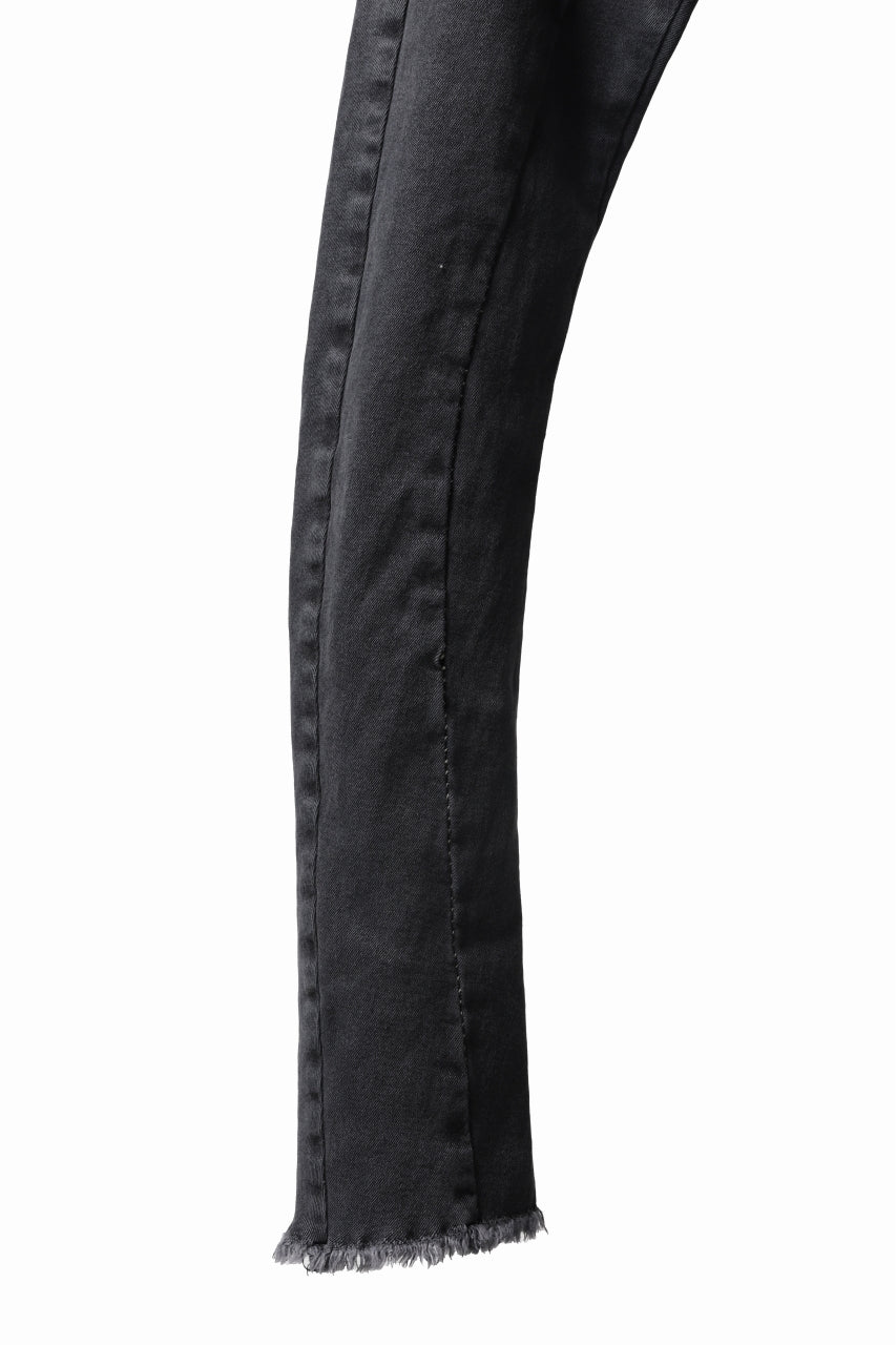 画像をギャラリービューアに読み込む, thomkrom OVER LOCKED SKINNY TROUSERS /  FADE STRETCH DENIM (LIGHT GREY)