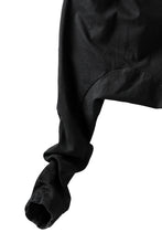 Load image into Gallery viewer, BORIS BIDJAN SABERI LOW CROTCH PANTS / RESIN DYED "P28.4-F1603K" (BLACK)