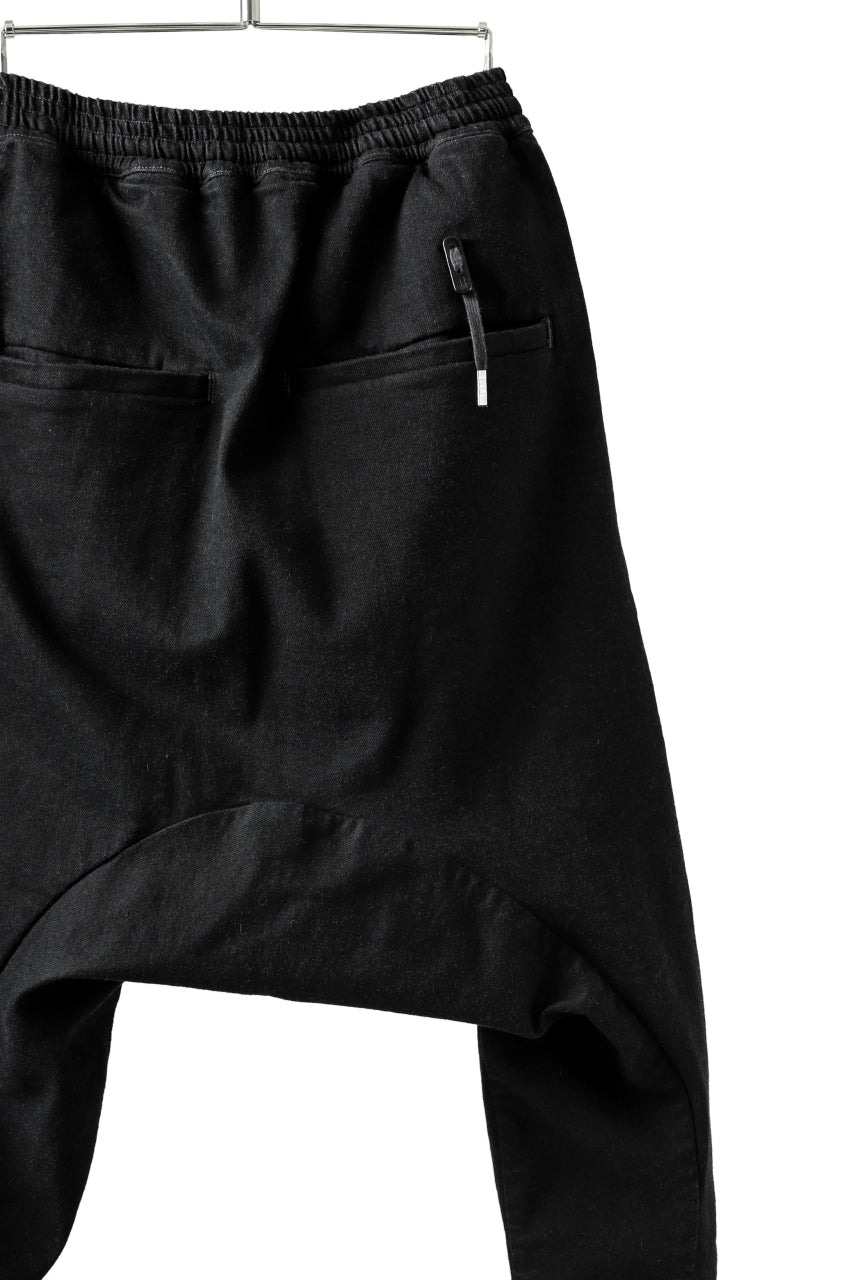 Load image into Gallery viewer, BORIS BIDJAN SABERI LOW CROTCH PANTS / RESIN DYED "P28.4-F1603K" (BLACK)