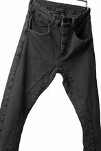 画像をギャラリービューアに読み込む, thomkrom OVER LOCKED SKINNY TROUSERS /  FADE STRETCH DENIM (LIGHT GREY)