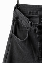画像をギャラリービューアに読み込む, thomkrom OVER LOCKED SKINNY TROUSERS /  FADE STRETCH DENIM (LIGHT GREY)