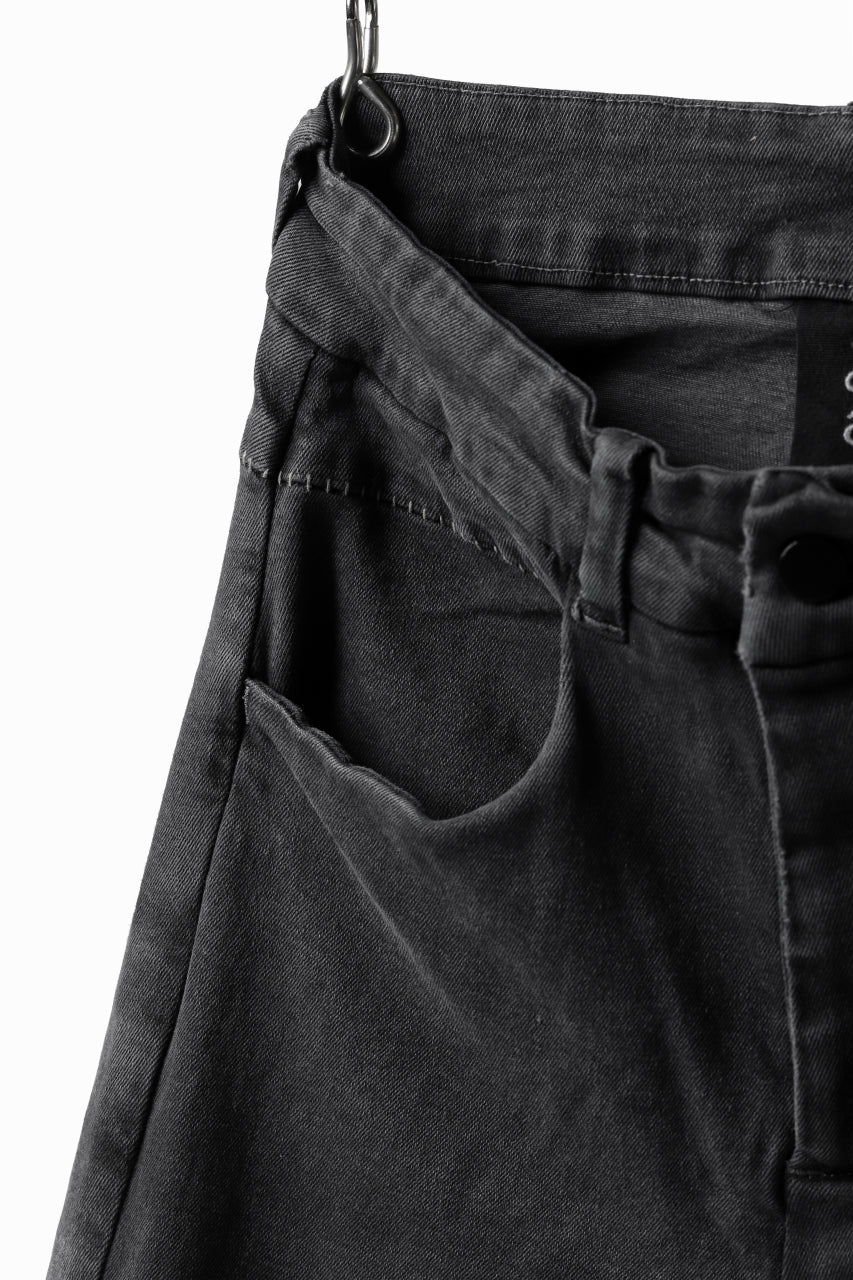 画像をギャラリービューアに読み込む, thomkrom OVER LOCKED SKINNY TROUSERS /  FADE STRETCH DENIM (LIGHT GREY)
