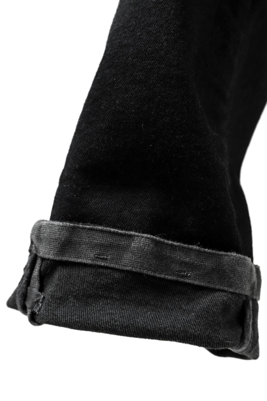 Load image into Gallery viewer, BORIS BIDJAN SABERI LOW CROTCH PANTS / RESIN DYED "P28.4-F1603K" (BLACK)