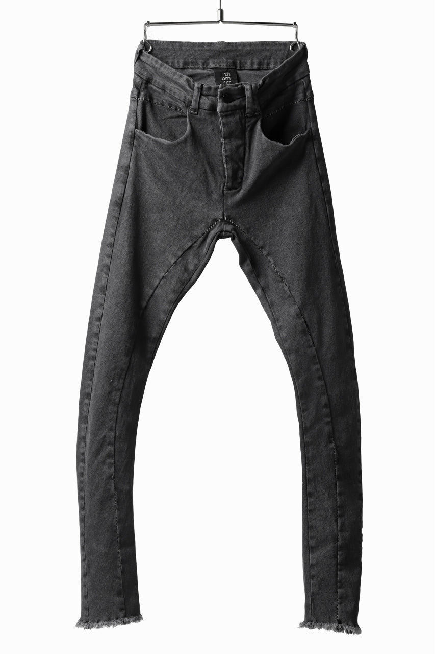 画像をギャラリービューアに読み込む, thomkrom OVER LOCKED SKINNY TROUSERS /  FADE STRETCH DENIM (LIGHT GREY)