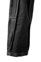 Load image into Gallery viewer, BORIS BIDJAN SABERI LOW CROTCH PANTS / RESIN DYED "P28.4-F1603K" (BLACK)