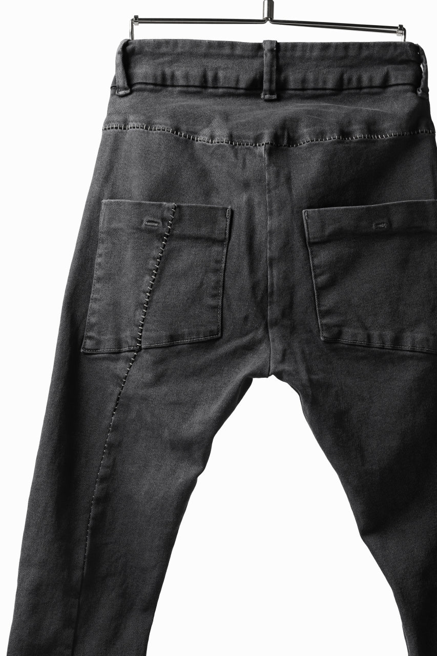 画像をギャラリービューアに読み込む, thomkrom OVER LOCKED SKINNY TROUSERS /  FADE STRETCH DENIM (LIGHT GREY)