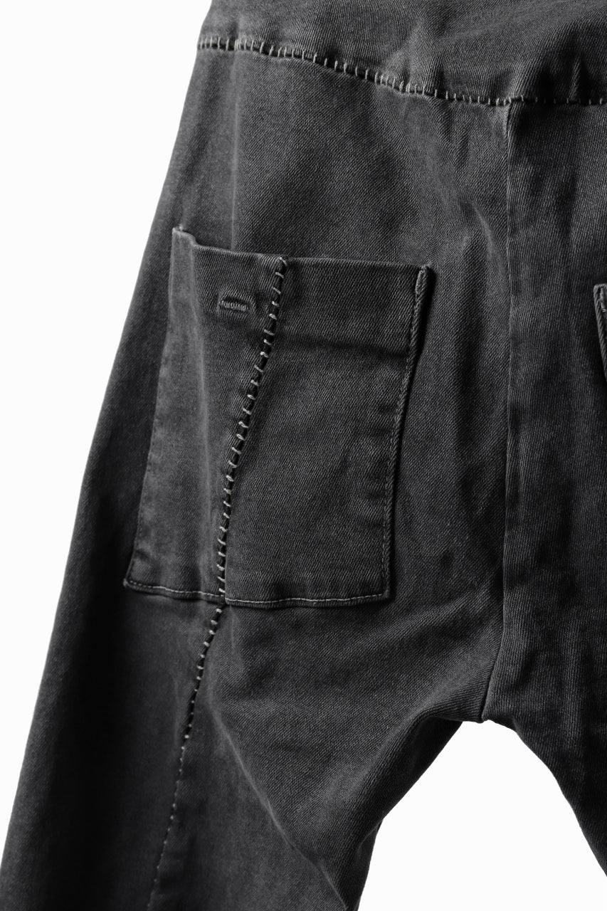 画像をギャラリービューアに読み込む, thomkrom OVER LOCKED SKINNY TROUSERS /  FADE STRETCH DENIM (LIGHT GREY)