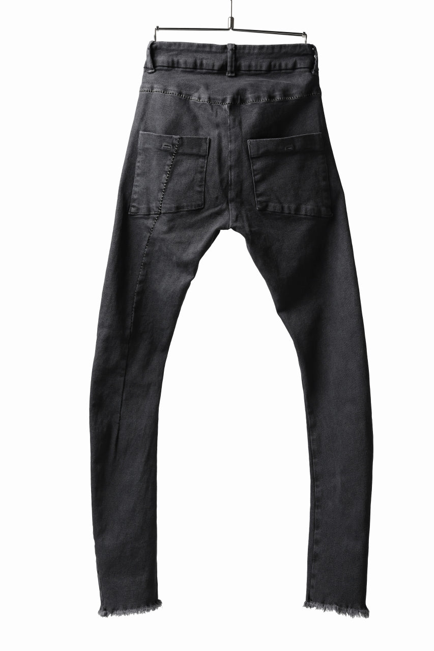 画像をギャラリービューアに読み込む, thomkrom OVER LOCKED SKINNY TROUSERS /  FADE STRETCH DENIM (LIGHT GREY)