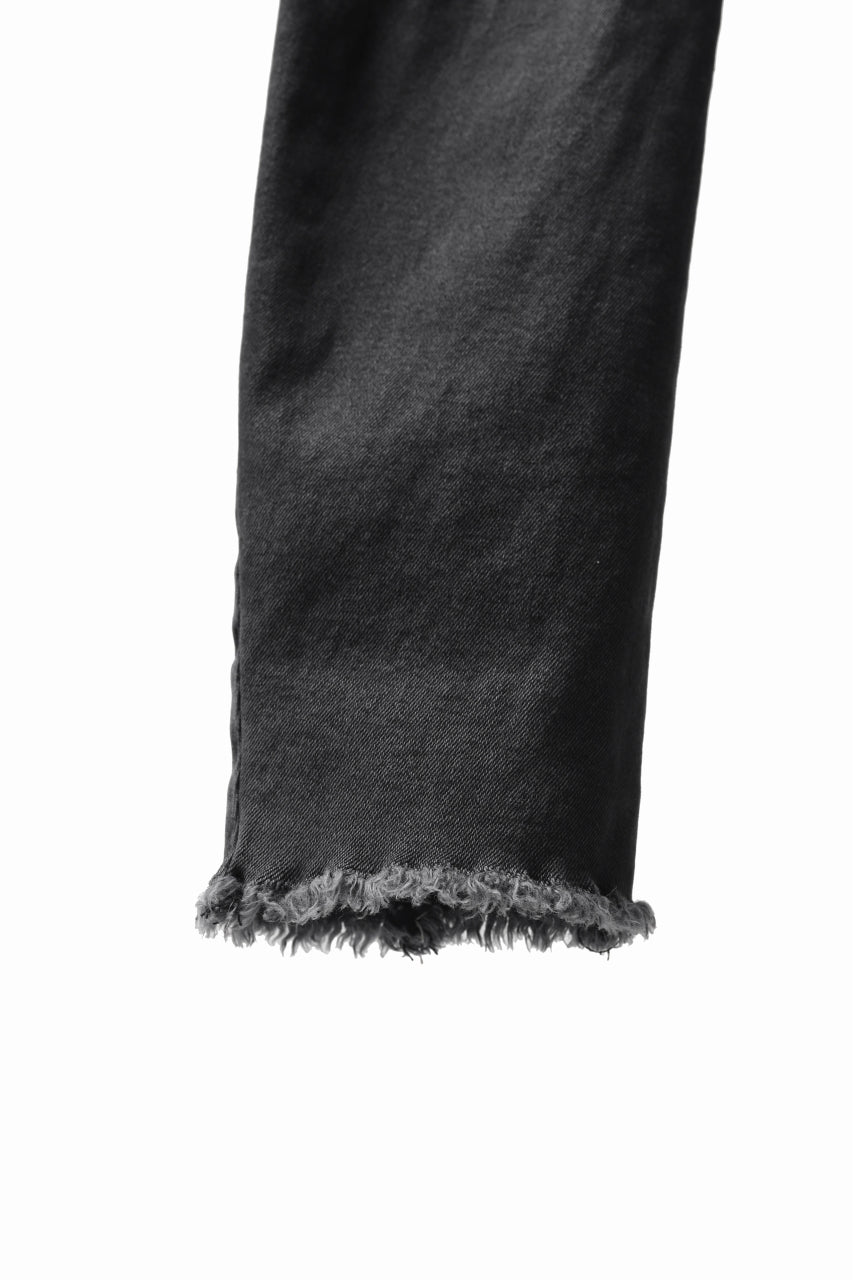 画像をギャラリービューアに読み込む, thomkrom OVER LOCKED SKINNY TROUSERS /  FADE STRETCH DENIM (LIGHT GREY)