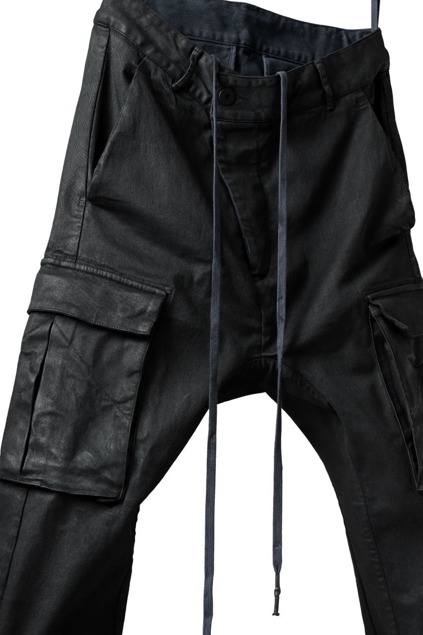 画像をギャラリービューアに読み込む, 11 BY BORIS BIDJAN SABERI CARGO POCKET PANTS / PIGMENT DYED "P21B-F-1481" (DARK BLUE)