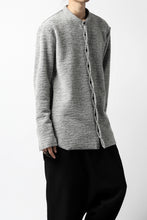 画像をギャラリービューアに読み込む, ierib MINIMAL SHIRT / COMPRESSED PILE KNIT (GREY)