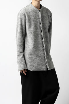 画像をギャラリービューアに読み込む, ierib MINIMAL SHIRT / COMPRESSED PILE KNIT (GREY)