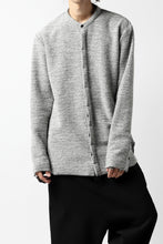 画像をギャラリービューアに読み込む, ierib MINIMAL SHIRT / COMPRESSED PILE KNIT (GREY)