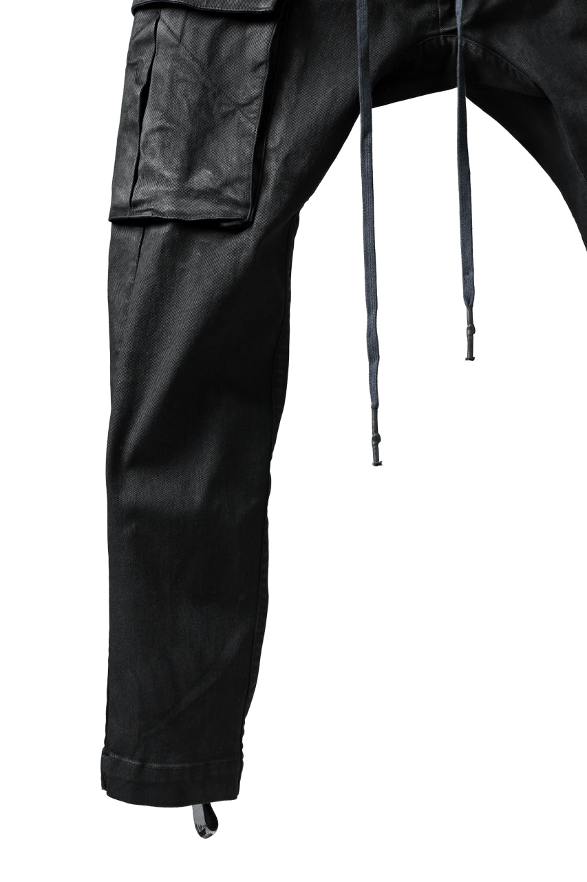 画像をギャラリービューアに読み込む, 11 BY BORIS BIDJAN SABERI CARGO POCKET PANTS / PIGMENT DYED "P21B-F-1481" (DARK BLUE)