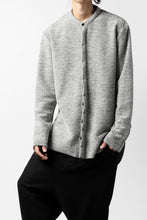 画像をギャラリービューアに読み込む, ierib MINIMAL SHIRT / COMPRESSED PILE KNIT (GREY)