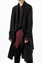画像をギャラリービューアに読み込む, FIRST AID TO THE INJURED THEODOR DRAPE CARDIGAN / SINGLE JERSEY (BLACK)