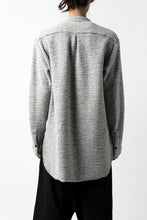 画像をギャラリービューアに読み込む, ierib MINIMAL SHIRT / COMPRESSED PILE KNIT (GREY)