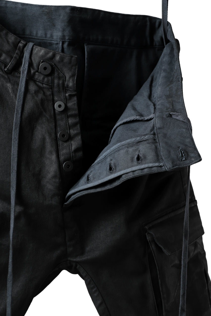画像をギャラリービューアに読み込む, 11 BY BORIS BIDJAN SABERI CARGO POCKET PANTS / PIGMENT DYED "P21B-F-1481" (DARK BLUE)