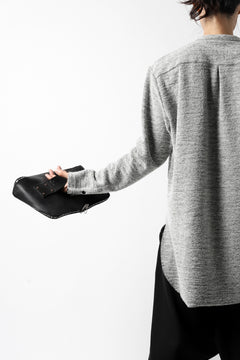 画像をギャラリービューアに読み込む, ierib MINIMAL SHIRT / COMPRESSED PILE KNIT (GREY)