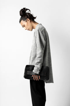 画像をギャラリービューアに読み込む, ierib MINIMAL SHIRT / COMPRESSED PILE KNIT (GREY)