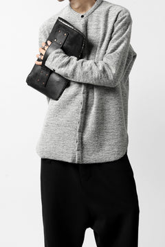 画像をギャラリービューアに読み込む, ierib MINIMAL SHIRT / COMPRESSED PILE KNIT (GREY)