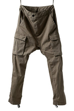 Load image into Gallery viewer, 11 BY BORIS BIDJAN SABERI CARGO POCKET PANTS / OBJECT DYED "P21B-F-1482" (MUD GREY)