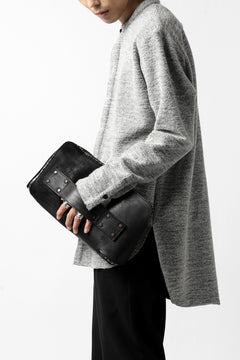 画像をギャラリービューアに読み込む, ierib MINIMAL SHIRT / COMPRESSED PILE KNIT (GREY)