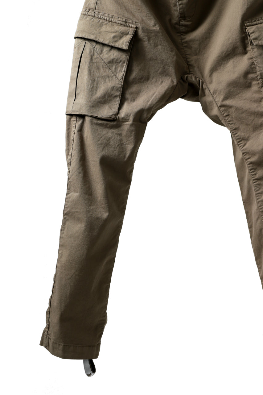 Load image into Gallery viewer, 11 BY BORIS BIDJAN SABERI CARGO POCKET PANTS / OBJECT DYED "P21B-F-1482" (MUD GREY)