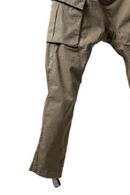 Load image into Gallery viewer, 11 BY BORIS BIDJAN SABERI CARGO POCKET PANTS / OBJECT DYED "P21B-F-1482" (MUD GREY)