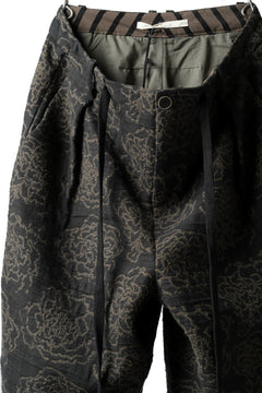 画像をギャラリービューアに読み込む, Aleksandr Manamis Loose Cropped Pant  / Jacquard (BLACK BROWN)