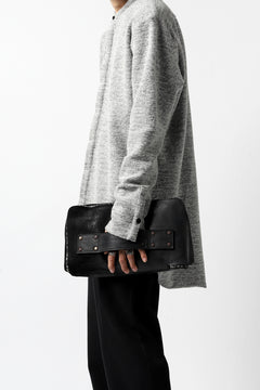 画像をギャラリービューアに読み込む, ierib MINIMAL SHIRT / COMPRESSED PILE KNIT (GREY)