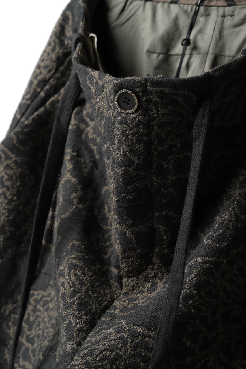 画像をギャラリービューアに読み込む, Aleksandr Manamis Loose Cropped Pant  / Jacquard (BLACK BROWN)