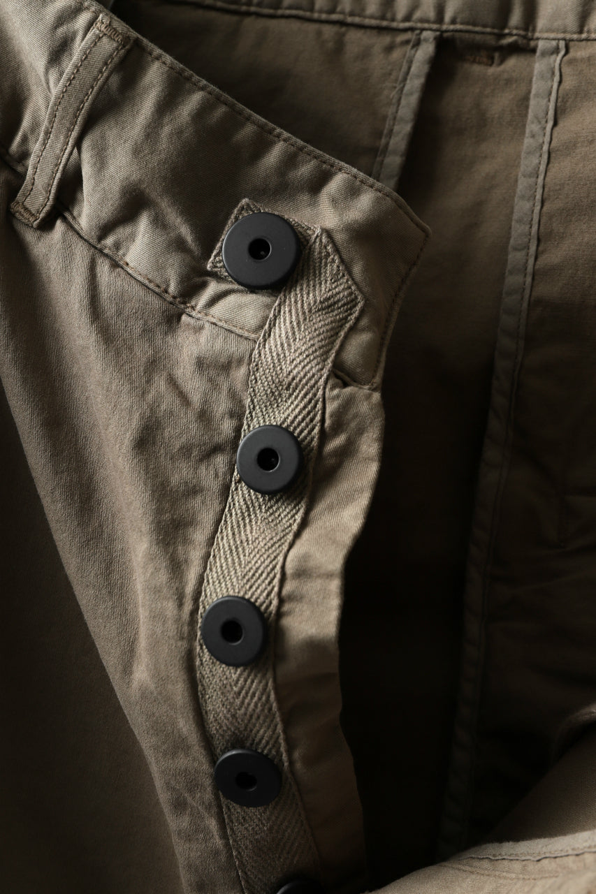 Load image into Gallery viewer, 11 BY BORIS BIDJAN SABERI CARGO POCKET PANTS / OBJECT DYED "P21B-F-1482" (MUD GREY)