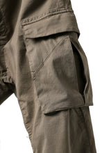 Load image into Gallery viewer, 11 BY BORIS BIDJAN SABERI CARGO POCKET PANTS / OBJECT DYED "P21B-F-1482" (MUD GREY)