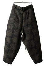 画像をギャラリービューアに読み込む, Aleksandr Manamis Loose Cropped Pant  / Jacquard (BLACK BROWN)