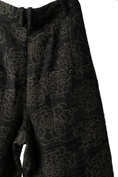 画像をギャラリービューアに読み込む, Aleksandr Manamis Loose Cropped Pant  / Jacquard (BLACK BROWN)