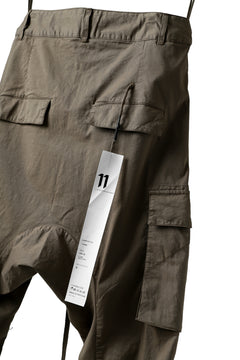 Load image into Gallery viewer, 11 BY BORIS BIDJAN SABERI CARGO POCKET PANTS / OBJECT DYED "P21B-F-1482" (MUD GREY)