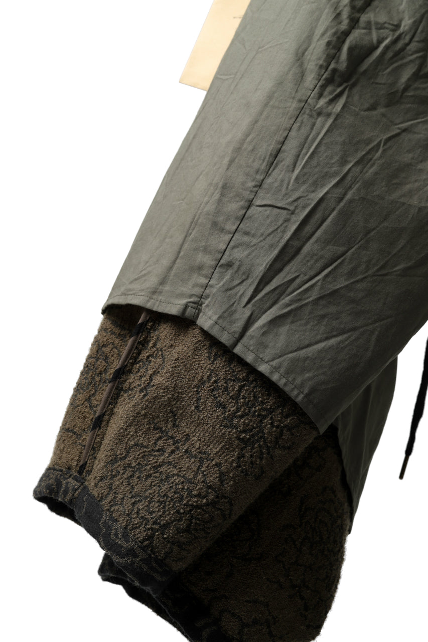 画像をギャラリービューアに読み込む, Aleksandr Manamis Loose Cropped Pant  / Jacquard (BLACK BROWN)