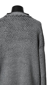 画像をギャラリービューアに読み込む, ISAMU KATAYAMA BACKLASH LOOSEY KNIT PULLOVER / PIGMENT PRINTED (BLACK)