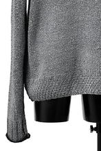 画像をギャラリービューアに読み込む, ISAMU KATAYAMA BACKLASH LOOSEY KNIT PULLOVER / PIGMENT PRINTED (BLACK)