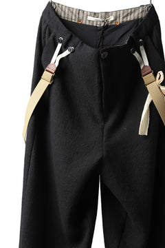 画像をギャラリービューアに読み込む, Aleksandr Manamis Slit Cropped Pant with Suspender (BLACK)
