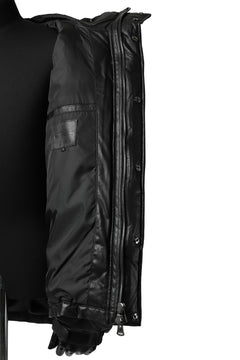 画像をギャラリービューアに読み込む, ISAMU KATAYAMA BACKLASH HOODED DOWN MOUNTAIN JACKET / KANGAROO + POLISH WHITE GOOSE (BLACK)