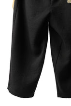 画像をギャラリービューアに読み込む, Aleksandr Manamis Slit Cropped Pant with Suspender (BLACK)