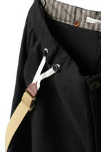 画像をギャラリービューアに読み込む, Aleksandr Manamis Slit Cropped Pant with Suspender (BLACK)