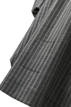 画像をギャラリービューアに読み込む, SOSNOVSKA exclusive FLYING DOWN SHIRT COAT (GREY STRIPE)