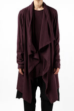 Load image into Gallery viewer, FIRST AID TO THE INJURED THEODOR DRAPE CARDIGAN / SINGLE JERSEY (OXE)